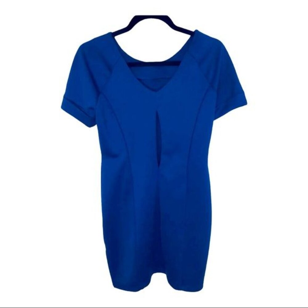 Green Envelope Sheath Dress NWT Casual Couture Cobalt Blue Dress Women’s Medium - Picture 9 of 11